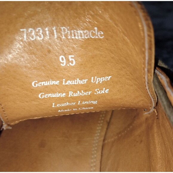 Aston Grey Pinnacle Genuine Leather Toffee Color Dress Shoe Size 9.5 - Picture 9 of 13